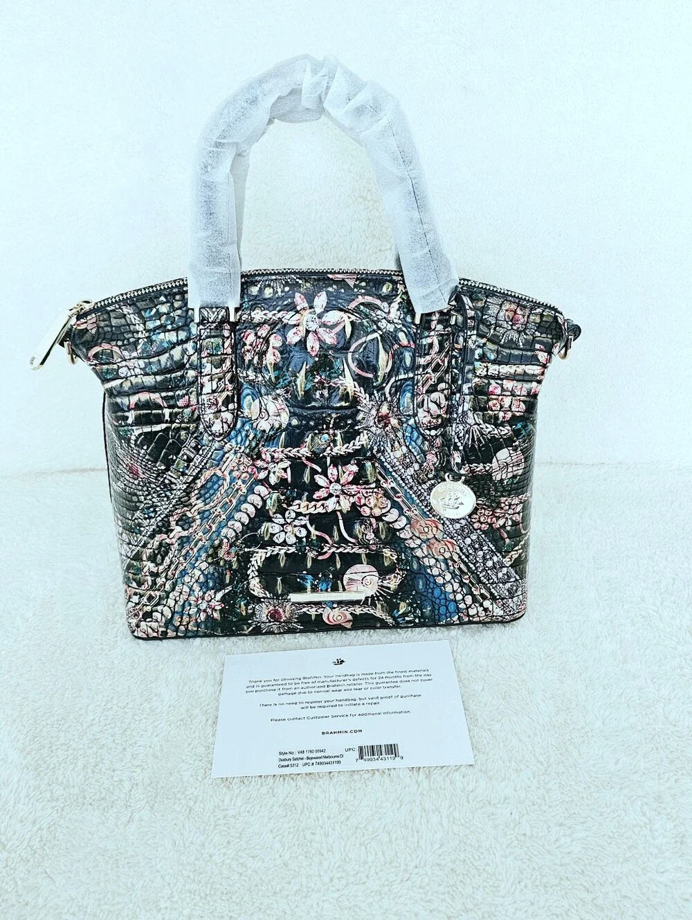 NWT Brahmin BEJEWELED Medium Duxbury w/Ady Wallet